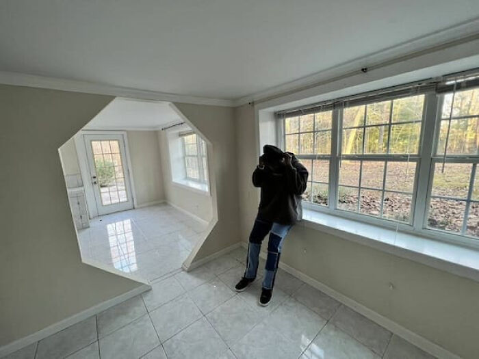 You have to go straight through the middle! Every time!