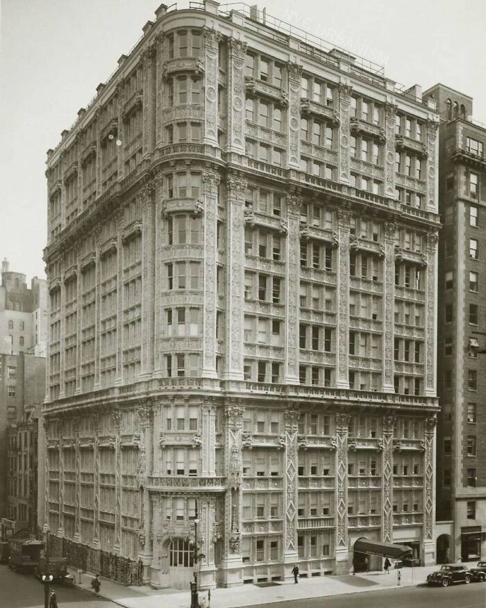 Historic American architecture building with intricate details and multiple floors, showcasing early 20th-century design.