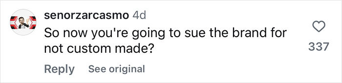 Comment questioning if McLaren's sports car seats should be custom-made for plus-size individuals. Comment questioning if McLaren's sports car seats should be custom-made for plus-size individuals.