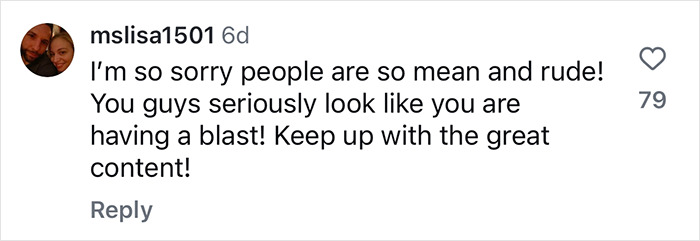 Comment supporting plus-size empowerment and positivity on social media. Comment supporting plus-size empowerment and positivity on social media.