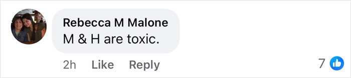 Comment stating “M & H are toxic,” reflecting on public sentiment about polo event demands. Comment stating “M & H are toxic,” reflecting on public sentiment about polo event demands.