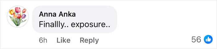 Comment on social media post, discussing exposure, related to a polo event controversy. Comment on social media post, discussing exposure, related to a polo event controversy.