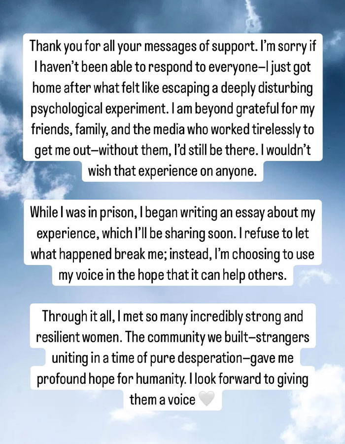 American Pie star shares gratitude post-release from ICE, speaks about support and finding hope in community. American Pie star shares gratitude post-release from ICE, speaks about support and finding hope in community.