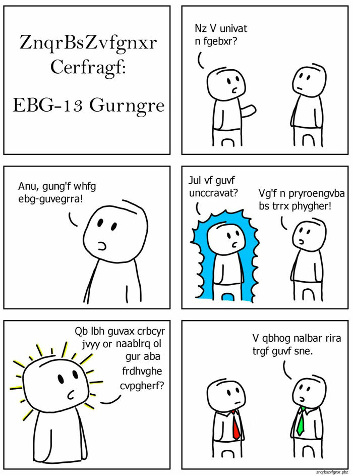 Minimalistic comic featuring stick figures discussing various everyday observations in a humorous style.