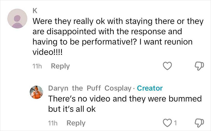 Social media comments discussing the lack of a reunion video for NASA astronaut, expressing mixed reactions. Social media comments discussing the lack of a reunion video for NASA astronaut, expressing mixed reactions.