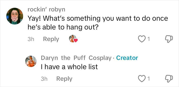 Comment thread discussing plans after NASA astronaut's return. Comment thread discussing plans after NASA astronaut's return.