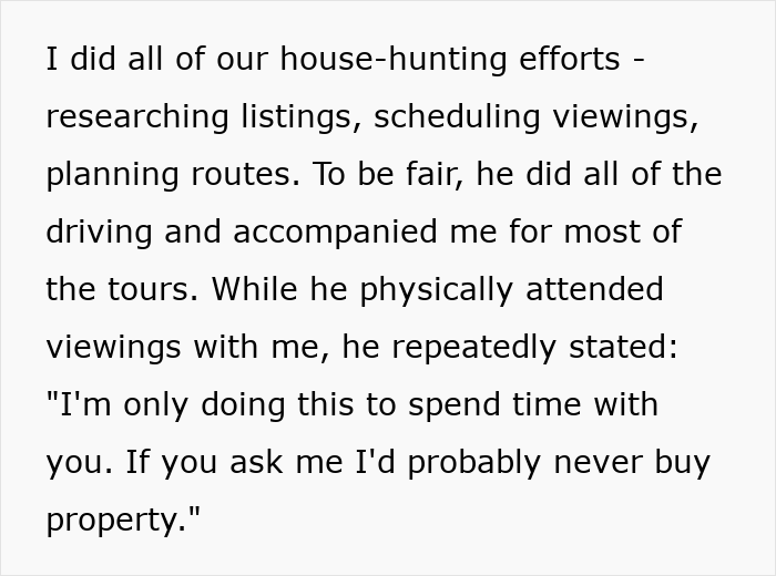 Man Shows No Interest In Marrying His Long-Time Girlfriend Until She Tries To Buy A House Alone Man Shows No Interest In Marrying His Long-Time Girlfriend Until She Tries To Buy A House Alone