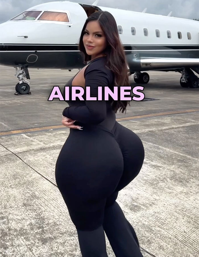 Plus-size woman in black outfit at an airport, highlighting discomfort in 'fatphobic' airline spaces. Plus-size woman in black outfit at an airport, highlighting discomfort in 'fatphobic' airline spaces.