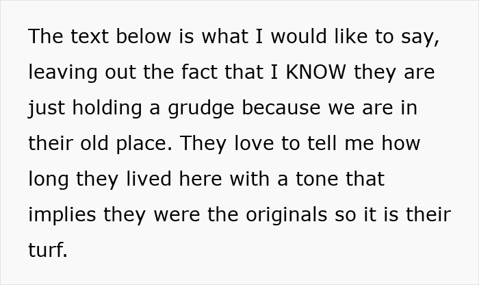 Couple Holds A Grudge Against Woman For Moving In Where They Lived, Floods Her With Complaints Couple Holds A Grudge Against Woman For Moving In Where They Lived, Floods Her With Complaints