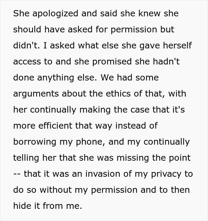 Text about a man discussing his wife monitoring his spending and phone without permission, highlighting privacy invasion concerns. Text about a man discussing his wife monitoring his spending and phone without permission, highlighting privacy invasion concerns.