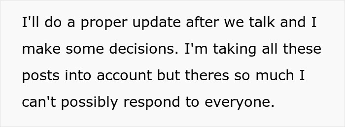 Text mentioning decisions and updates in response to numerous posts. Text mentioning decisions and updates in response to numerous posts.