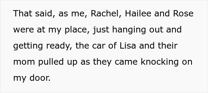Text exchange about influencer daughter sneaking into Egypt trip, with friends visiting and knocking on the door. Text exchange about influencer daughter sneaking into Egypt trip, with friends visiting and knocking on the door.
