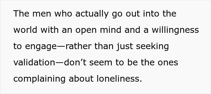 Text on addressing male loneliness through active engagement and openness. Text on addressing male loneliness through active engagement and openness.