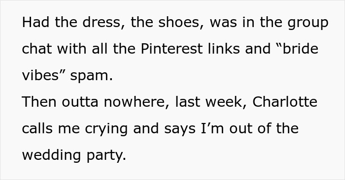 Brother Removes Sister From Wedding Party, Family Justifies It As Being "For Her Own Good" Brother Removes Sister From Wedding Party, Family Justifies It As Being "For Her Own Good"