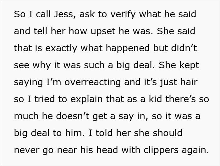 Bio Mom’s GF Shaves Her Kid's Head Bald Without Asking, Stepmom Calls Her Out, Leads To Breakup Bio Mom’s GF Shaves Her Kid's Head Bald Without Asking, Stepmom Calls Her Out, Leads To Breakup
