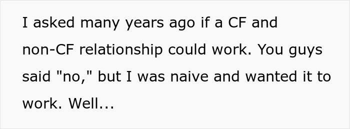 Text expressing regret over a childfree relationship decision, pondering its viability. Text expressing regret over a childfree relationship decision, pondering its viability.