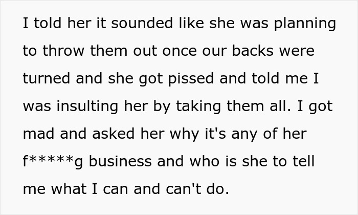 Text about a conflict over late wife's photos and a teen taking them. Text about a conflict over late wife's photos and a teen taking them.