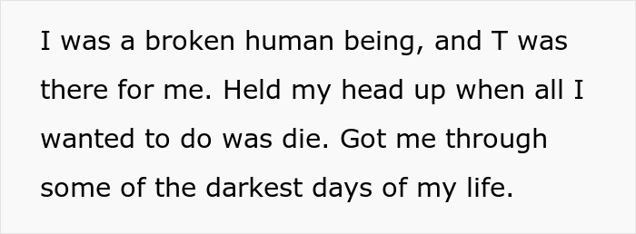 Text on a white background about a friend regret and best friend confession expressing support during dark days. Text on a white background about a friend regret and best friend confession expressing support during dark days.