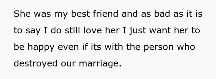 Text message discussing feelings about a past marriage and best friend relationships. Text message discussing feelings about a past marriage and best friend relationships.
