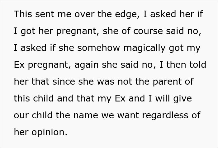 Text exchange about a woman calling her partner's baby "hers" and wanting to name him; partner insists on own naming choice. Text exchange about a woman calling her partner's baby "hers" and wanting to name him; partner insists on own naming choice.