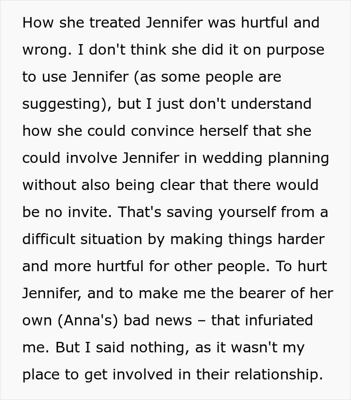 Friendship Falls Apart After Bride Doesn't Invite Close Friends To Wedding And Hides The Truth Friendship Falls Apart After Bride Doesn't Invite Close Friends To Wedding And Hides The Truth