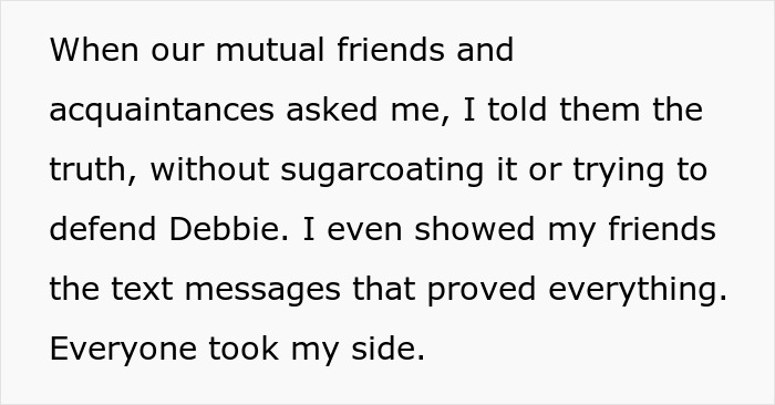 Text detailing reasons for skipping a friend's wedding, revealing truth and text messages, gaining mutual friends' support. Text detailing reasons for skipping a friend's wedding, revealing truth and text messages, gaining mutual friends' support.