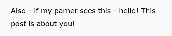 Text message referencing a couple's decision about kids with a playful note to partner. Text message referencing a couple's decision about kids with a playful note to partner.
