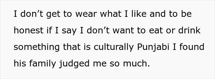 Text about wife's discomfort with cultural expectations in India. Text about wife's discomfort with cultural expectations in India.