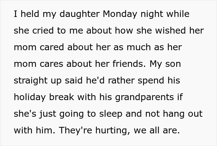 Father comforts his kids as wife's mental illness worsens, making a heartbreaking decision. Father comforts his kids as wife's mental illness worsens, making a heartbreaking decision.