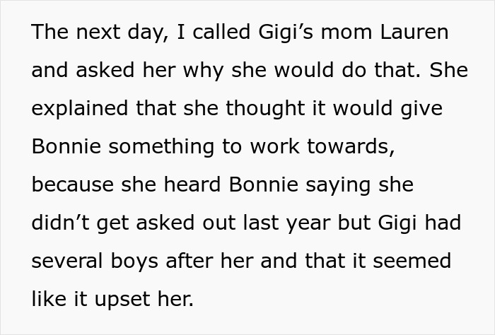 Text conversation about body-shaming by friend’s parent, discussing impact on teenage girl seeking attention from boys. Text conversation about body-shaming by friend’s parent, discussing impact on teenage girl seeking attention from boys.