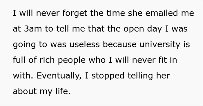 Text describing a woman's journey to live well despite challenges; discusses overcoming negativity from her mom. Text describing a woman's journey to live well despite challenges; discusses overcoming negativity from her mom.