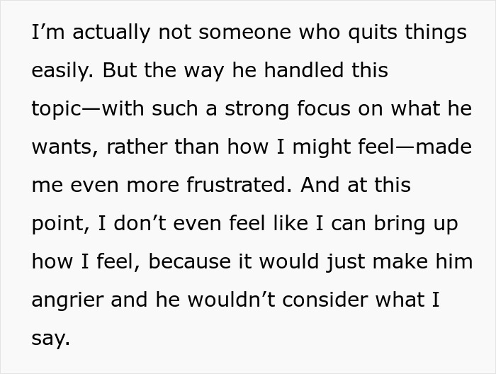 Text discussing relationship issues, focusing on opening the relationship and resulting frustrations. Text discussing relationship issues, focusing on opening the relationship and resulting frustrations.