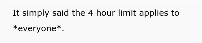 Text explaining 4-hour charging limit applies to all Tesla drivers. Text explaining 4-hour charging limit applies to all Tesla drivers.