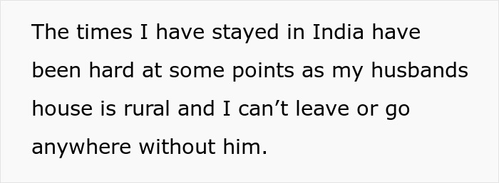 Text about relocating to India, wife expresses challenges living in rural area. Text about relocating to India, wife expresses challenges living in rural area.
