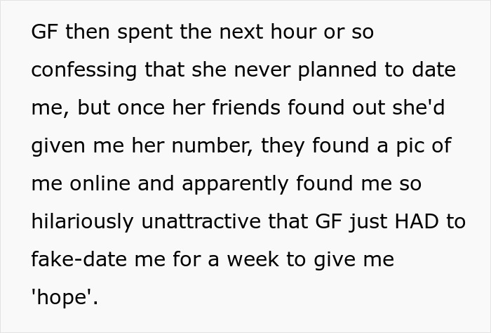 Text exchange reveals love story was a bet; girlfriend now pleads for a real relationship. Text exchange reveals love story was a bet; girlfriend now pleads for a real relationship.