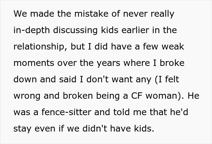 Text about a couple who didn’t deeply discuss kids, leading to a significant decision in their lives. Text about a couple who didn’t deeply discuss kids, leading to a significant decision in their lives.