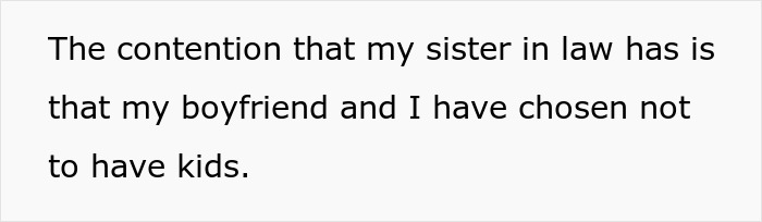 Text about gay man and boyfriend choosing not to have kids, causing family contention. Text about gay man and boyfriend choosing not to have kids, causing family contention.