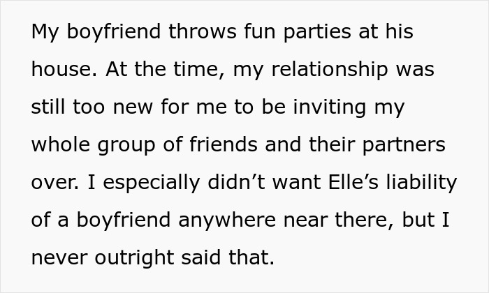 Text discussing boyfriend, parties, and relationship concerns. Text discussing boyfriend, parties, and relationship concerns.