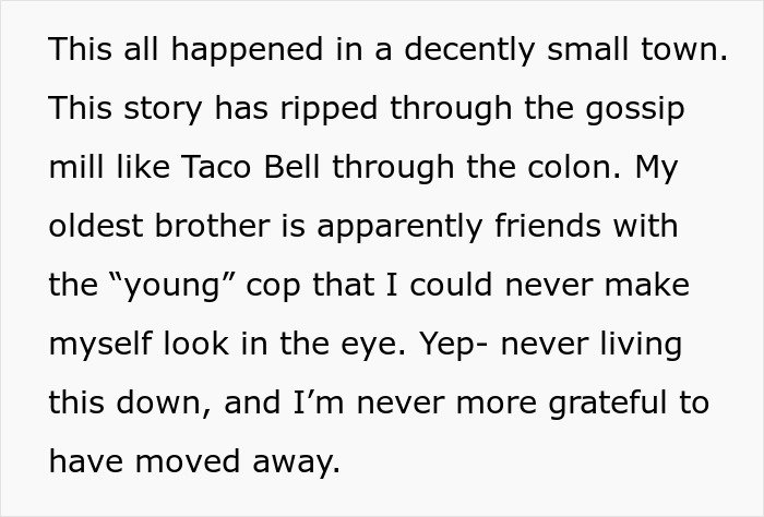 Text about a woman in a small town dealing with gossip stemming from an insulin-related incident. Text about a woman in a small town dealing with gossip stemming from an insulin-related incident.