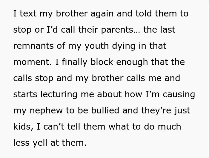Text screenshot about an aunt disciplining her nephew, causing family tension. Text screenshot about an aunt disciplining her nephew, causing family tension.