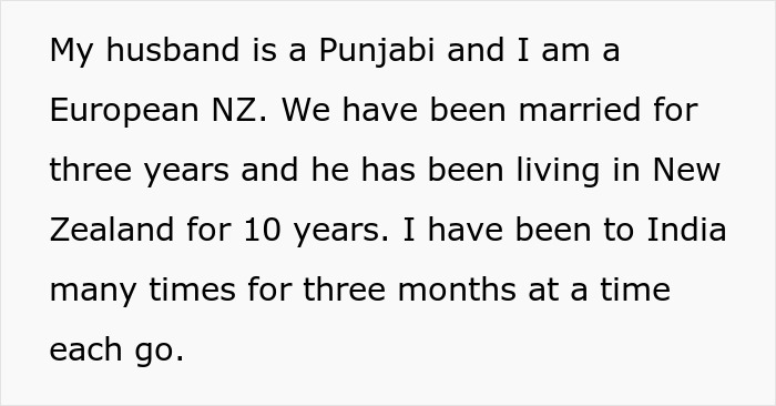 Text about a couple's cultural backgrounds and experiences relocating to India and New Zealand. Text about a couple's cultural backgrounds and experiences relocating to India and New Zealand.