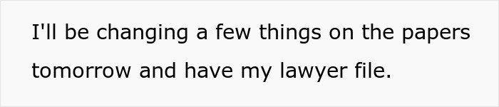 Text message discussing legal papers and filing by a lawyer, related to family struggles and mental health issues. Text message discussing legal papers and filing by a lawyer, related to family struggles and mental health issues.