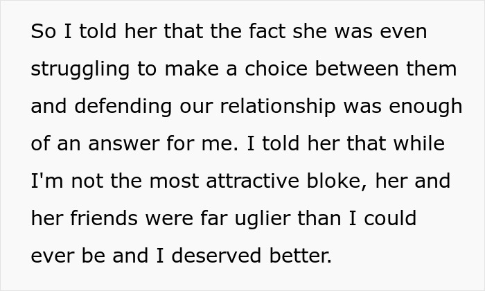 Argument over relationship's authenticity; boyfriend questions girlfriend's sincerity after uncovering a mean-spirited bet. Argument over relationship's authenticity; boyfriend questions girlfriend's sincerity after uncovering a mean-spirited bet.