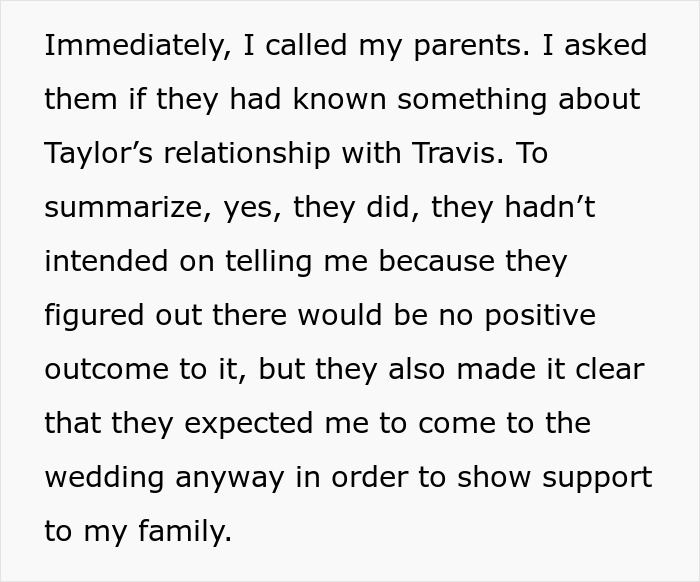 Text about family expectations regarding a wedding tied to ex-girlfriend's cousin. Text about family expectations regarding a wedding tied to ex-girlfriend's cousin.