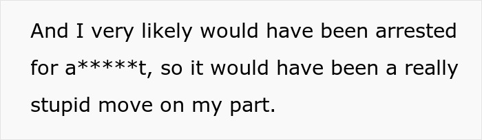 Text image discussing consequences of cutting in line and potentially facing arrest. Text image discussing consequences of cutting in line and potentially facing arrest.