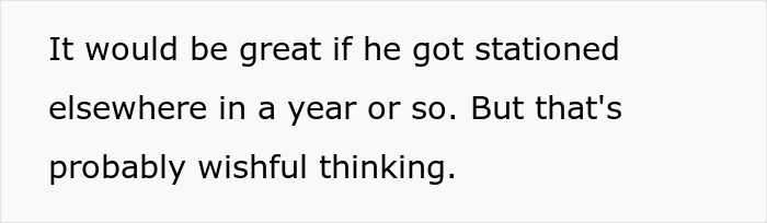 Text expressing hope for a neighbor to relocate, reflecting family’s disrupted peace due to noise. Text expressing hope for a neighbor to relocate, reflecting family’s disrupted peace due to noise.