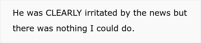 Text reading, "He was CLEARLY irritated by the news but there was nothing I could do," about pharmacy managers. Text reading, "He was CLEARLY irritated by the news but there was nothing I could do," about pharmacy managers.