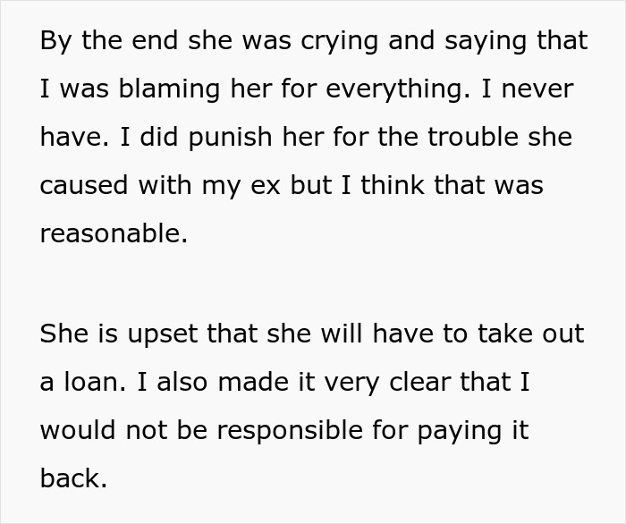 Text about a teen upset over university funds spent due to previous bad behavior. Text about a teen upset over university funds spent due to previous bad behavior.