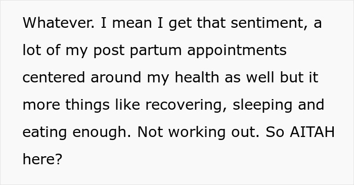 Text about postpartum health, recovery, and exercise expectations after childbirth. Text about postpartum health, recovery, and exercise expectations after childbirth.