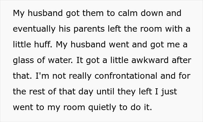 Text about breastfeeding and family dynamics, with mention of an awkward situation involving in-laws. Text about breastfeeding and family dynamics, with mention of an awkward situation involving in-laws.